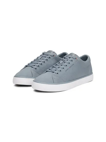 Tommy Hilfiger TH HI VULC LOW CORE CANVAS Sneaker, Freizeitschuh, Halbschuh, Schnürer mit weich gepolstertem Schaftrand