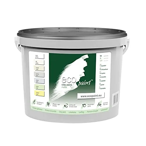EcoPaint Gliniana Wandfarbe 10 Liter; 6 kg (OFF WHITE - Weiß /02/)