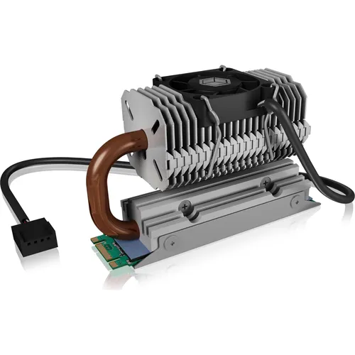 IcyBox SSD M.2 Kühlkörper schwenkbar - Wärmeleitpasten / -pads, innovativer schwenkbarer Kühlkörper für optimale Wärmeableitung und verbesserte SSD-Leistung.