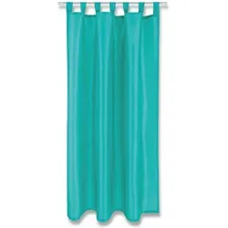 Arsvita Vorhang (1 St), Schlaufen, blickdicht, Microfaser, Gardine in vielen Größen und Farben - Schlaufen / Kräuselband blau 140 cm x 175 cm