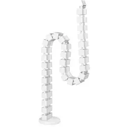 InLine Kabelkanal flexibel für höhenverstellbare Tische - Audiokabel & Adapter, ideal für eine saubere Kabelorganisation mit 4 Kammern für Ordnung und Sicherheit.