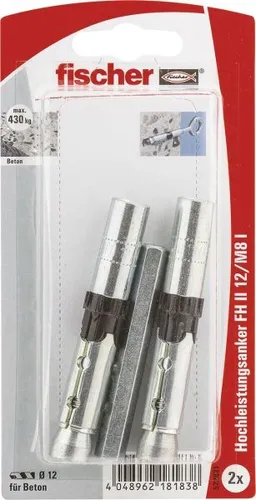 Fischer Hochleistungsanker FH ll-1 12.0 x 77.5mm - 2 Stück Dübel