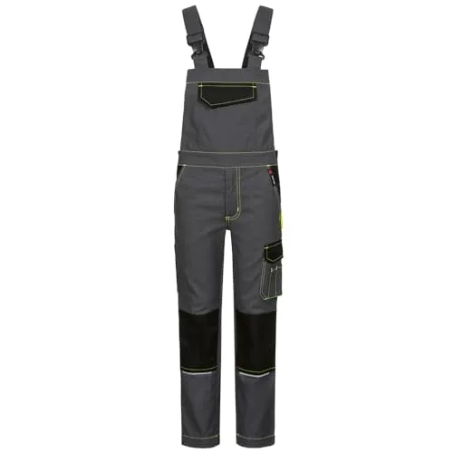 RIKUS Twill-Kinderlatzhose CRAFTLAND® Grau/Schwarz