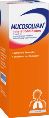 MUCOSOLVAN Inhalationslösung 15 mg für Vernebler - Praktische Inhalationslösung zur Unterstützung der Atemwege, ideal für den täglichen Einsatz bei Atembeschwerden.