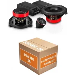 JUST SOUND Emphaser ECP-M5 Lautsprecher für BMW 3er E36 Touring/Kombi - Hochwertiges Lautsprecher-Set für Ihren BMW 3er E36 (1990-2000): 13 cm 2-Wege System mit 100 W RMS, optimierte Klangqualität und einfacher Einbau. Perfekt für ein verbessertes Klangerlebnis.