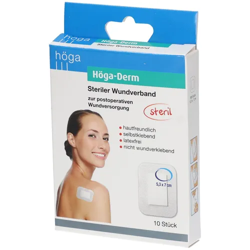 Höga-Derm steril 5,3x7cm 10 Stück