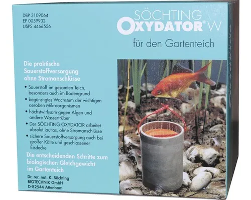 Söchting Oxydator W - Wasserklärer für Gartenteiche bis 4000L - Wasserpflege & Algenmittel für Teiche bis 4000L, verbessert die Wasserqualität und reduziert Algenwachstum effektiv.