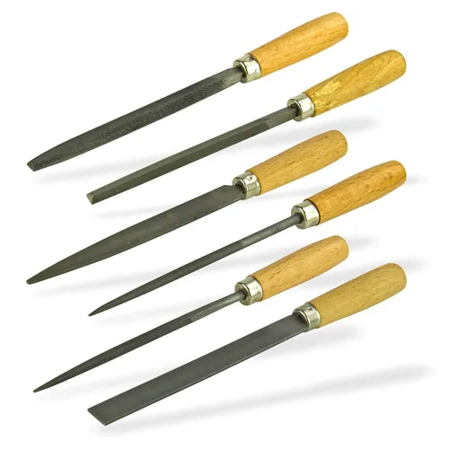 Dema Holz- & Metallfeile 6-tlg. – Präzises Feilen-Set für Holz und Metall - Feilen Set 6tlg. für präzise Feilarbeiten, robust und vielseitig, ideal für Werkstatt und DIY-Projekte. Profiqualität zum unschlagbaren Preis.