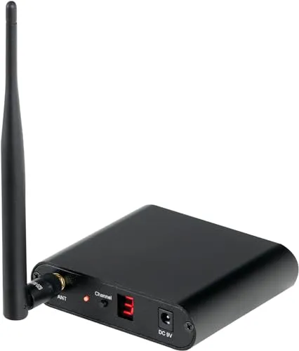 Beatfoxx SDT-40 Silent Disco V2 Sender - UHF Stereo-Transmitter für Silent Disco, 3 Kanäle und über 150 m Reichweite, ideal für ungestörte Partys im Freien.