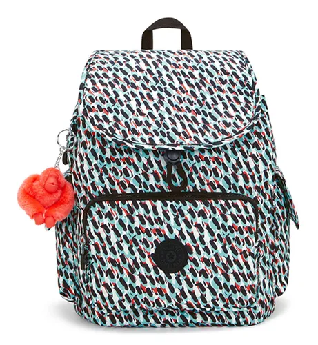 Kipling City Pack S Kleiner Rucksack, Abstract Print (Weiß) - Tagesrucksäcke mit stylishem Abstract Print, perfekt für den Alltag und leicht zu tragen.