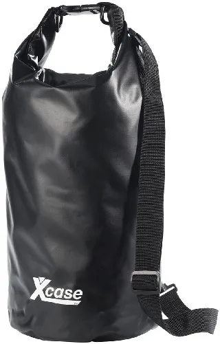 Xcase Aufblasbare Tasche: Wasserdichter Packsack 16 Liter, schwarz (Motorrad Sack, Dry-Packs, Wasserdichte)