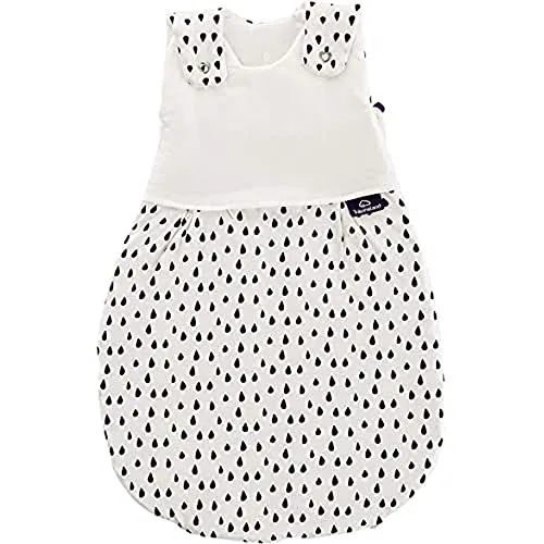 Träumeland Außenschlafsack LIEBMICH Tropfen schwarz 50/56 in schwarz von Träumeland