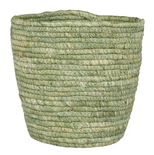 Ib Laursen Dekokorb Ib Laursen - Blumenkorb Blumentopf Übertopf Korb Utensilo D 22cm Grün