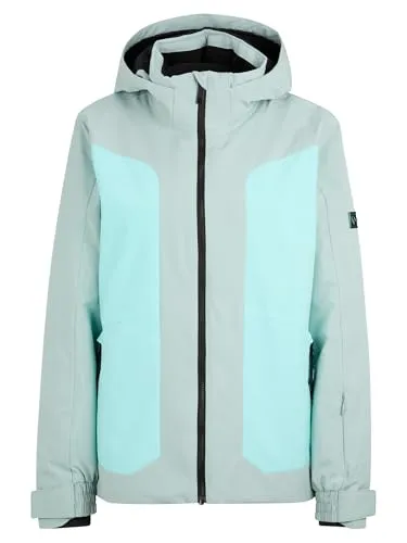 ZIENER TARLA-Z Damen Skijacke in dried eucalyptus - Funktionelle Funktionsjacke für Damen, atmungsaktiv und wasser- sowie winddicht dank ZIENER AQUASHIELD®. Recycelte Materialien und PFAS-frei für umweltbewusste Skifahrer.