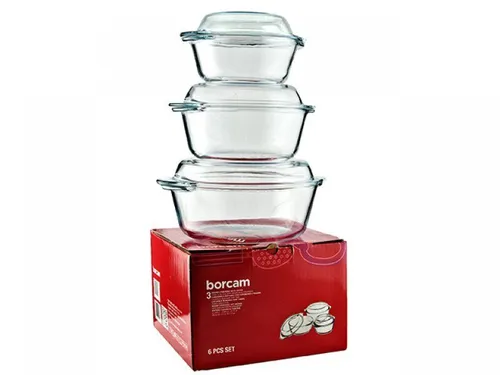 Auflaufformen Set Glas rund 6tlg - Vielseitige Bräter für köstliche Gerichte - 6-teiliges Set aus klaren Glasauflaufformen, perfekt für Aufläufe, Gratins und mehr. Hitzebeständig und spülmaschinengeeignet für einfache Reinigung.