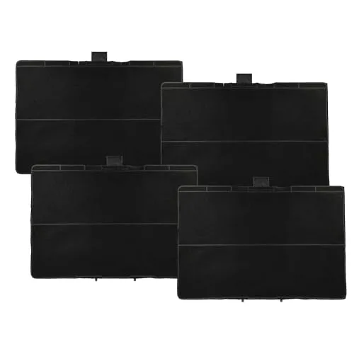 vhbw 4x Aktivkohlefilter kompatibel mit Neff D39MT86N1, D39MU86N1, D39MH64N0, D39ML86N0, D39MT64N1 Dunstabzugshaube - 31,5 x 21,5 x 2,3 cm