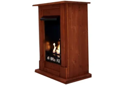 Kaminbau Mierzwa Echtfeuer-Dekokamin Madrid Premium - Eleganter Dekokamin mit manuellem Betrieb, wahlweise in Kirschbaum. Ideal für stimmungsvolle Abende, ganz ohne Strom. Inklusive Brenngel & Bio-Ethanol für eine saubere Verbrennung.