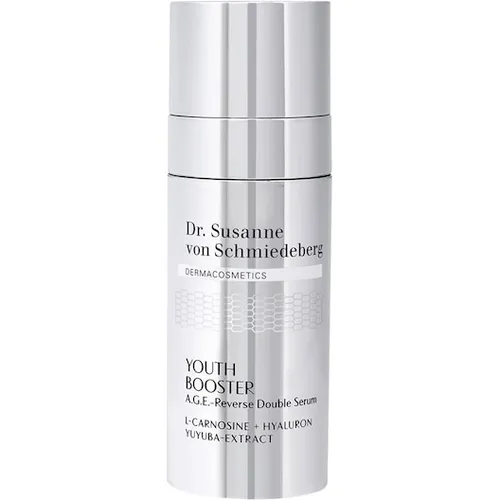 Dr. Susanne von Schmiedeberg Youth Booster A.G.E.-Reverse Double Serum 50 ml - Tagespflege mit L-Carnosine und Hyaluronsäure, die effektiv Hautalterung bekämpft und für pralle, straffe Haut sorgt.