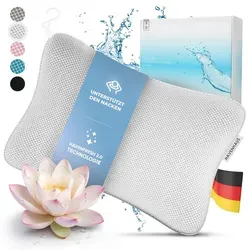 Premium Badewannenkissen Weiss | Badekissen für Badewanne schnelltrocknend & extra große Saugnäpfe für festen Halt | Kissen Badewanne waschbar - Weiß