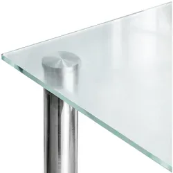 Tulup Tischplatte Mattierte Glasplatte 100 cm x 50 cm