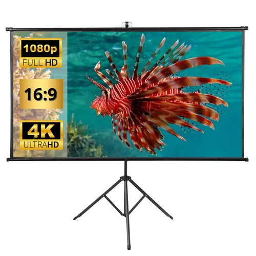 Beamer Leinwand Projektionsleinwand 16:9 Rolloleinwand Präsentationswand 4K