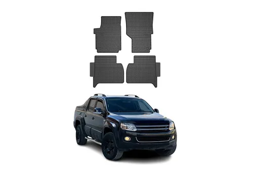 OMAC Auto-Fußmatten für VW Amarok 2009-2022 - Fahrzeugspezifische Gummimatten, rutschfest und wasserdicht, bieten optimalen Schutz und sind leicht zu reinigen. Perfekt für den Innenraum Ihres VW Amarok.