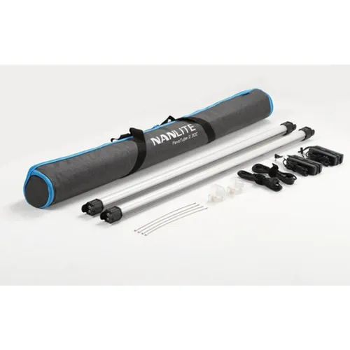 NANLITE PavoTube II 30C 2er Kit - Dauerlichter mit zwei multifunktionalen LED-Farb-Effektleuchten, ideal für kreative Foto- und Videoaufnahmen. Bietet variable Farbtemperatur und zahlreiche Spezialeffekte, perfekt für Vlogging und Streaming.