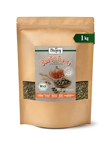 Biojoy BIO-Kürbiskerne geschält (1 kg), roh und ungesalzen