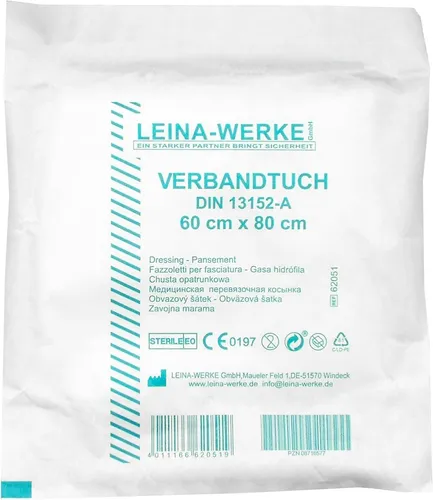 10x Verbandtuch-A 60 x 80cm - steril - DIN 13152-A LW - reduziertes ANGEBOT