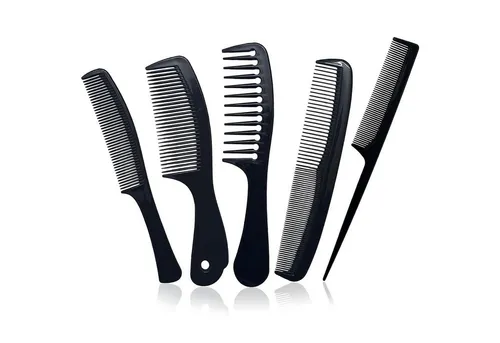 LuxusKollektion Haarkamm Haarkamm Set 5PCS Profi Friseur Präzisionskamm Barbier Styling Comb