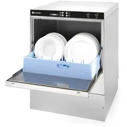 Hendi Gläserspüler K40 – Professionelle Geschirrspülmaschine aus Edelstahl - Spültechnik mit nur 2-2,5 Liter Wasserverbrauch pro Zyklus, ideal für Gläser, Teller und Besteck. Effizient und einfach zu bedienen – perfekt für Gastronomie und Catering.