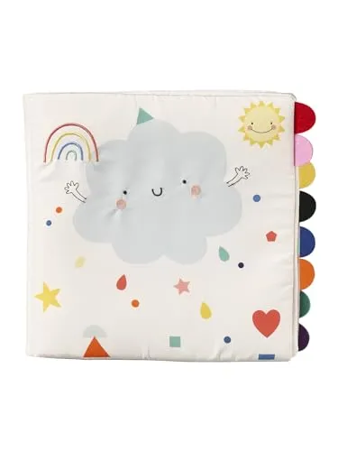 VERTBAUDET Baby Activity-Stoffbuch – Farben und Formen - Kreatives Stoffbuch zur Förderung von Farben und Formen. Mit 10 Seiten, darunter 8 austauschbare Elemente. Ideal für die spielerische Entwicklung von Kleinkindern.