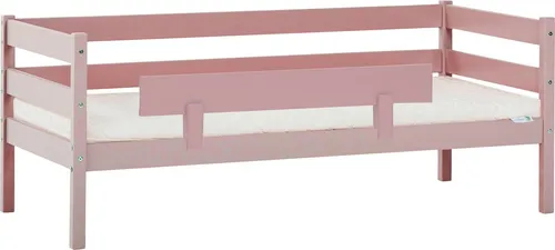 HOPPEKIDS ECO Comfort Kinderbett, Kiefer Massivholz, rosa - Kinderzimmermöbel aus Kiefer massiv, zertifiziert mit dem Nordischen Umweltzeichen für höchste Sicherheit. Inklusive Rollrost und komfortabler Matratze für erholsamen Schlaf.