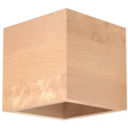 Sollux SL.0491 Wandleuchte QUAD Natural Holz - Stilvolle Wandleuchte aus natürlichem Holz, inspiriert von skandinavischem Design – perfekt für moderne und klassische Wohnräume.