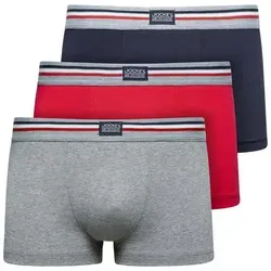 Jockey Trunk Cotton Stretch (3er Pack) - Grau, Größe L - Herrenunterhosen in stone gray, aus 95% Baumwolle und 5% Elasthan, bieten höchsten Tragekomfort und eine perfekte Passform dank eng anliegendem Schnitt.