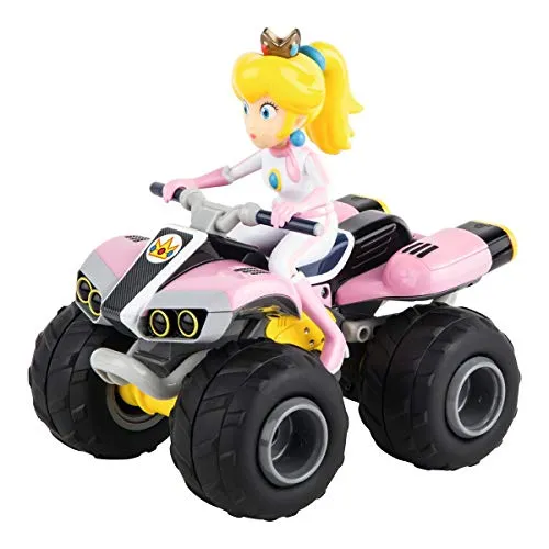 Carrera RC Nintendo Mario Kart 8 Peach Quad - Ferngesteuertes Mini Kart, 9 km/h Geschwindigkeit und ideal für spannende Rennen mit bis zu 16 Spielern