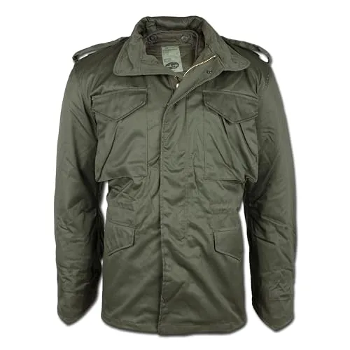 US Feldjacke M65 mit Futter - Oliv, US Style, Größen S-5XL - Funktionsjacke mit warmem Innenfutter, ideal für Outdoor-Aktivitäten und kaltes Wetter, in zahlreichen Größen erhältlich.
