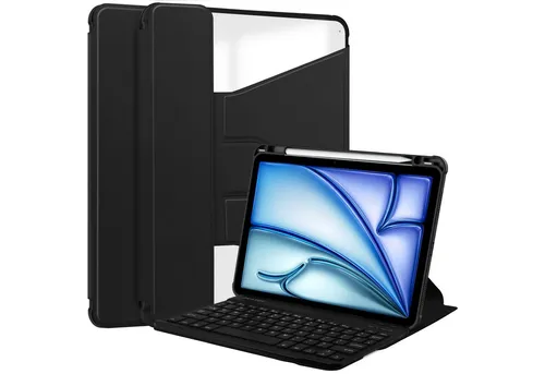 Lobwerk Tablet-Hülle 3in1 Hülle für Apple iPad Air 11 M2 6. Generation 11 Zoll, Aufstellfunktion, Sturzdämpfung