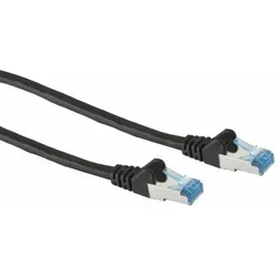 Cat.6a Patchkabel S-ftp, Pimf, Schwarz, 7,5 M