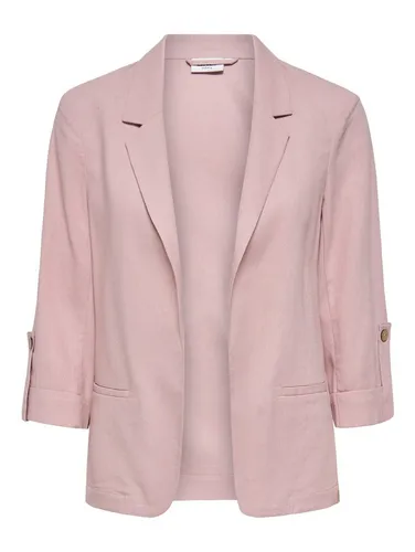 ONLY Female Blazer ONLGOA Leinen Blazer - Stylischer, locker geschnittener Blazer aus 70% Viskose und 30% Leinen. Ideal für lässige und elegante Anlässe, sorgt für ein angenehmes Tragegefühl.