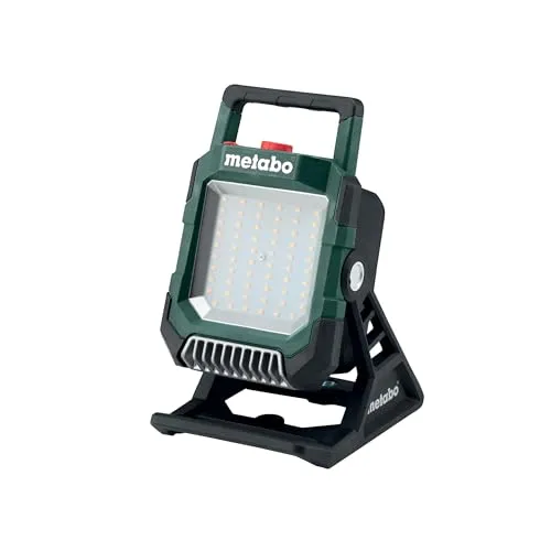 Metabo Baustrahler BSA 18 LED 4000 - 18V Akkus, 4.000 Lumen, IP54 Spritzwasserschutz, flexible Helligkeitseinstellung und Powerbank-Funktion