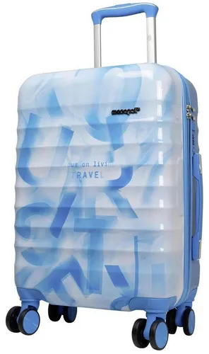 Hartschalen Trolley Koffer Revona Blau Weiß Gr. M von Warenhandel König