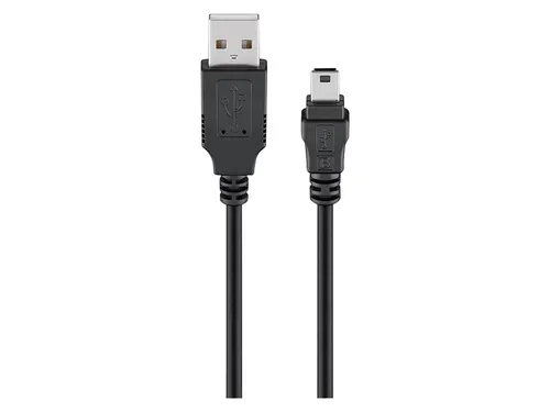GOOBAY 93228 - USB 2.0 Kabel, A Stecker auf mini B Stecker, 0,15 m