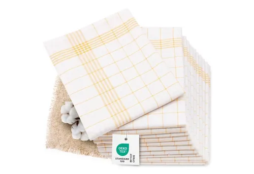 ZOLLNER Geschirrtuch Set (12-tlg) in gelb von Zollner