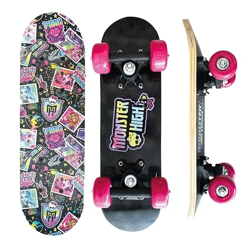 Monster High Mini Skateboard aus Holz 43x12x8 cm
