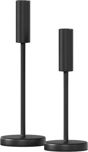 draadwerk® Kerzenhalter Kerzenhalter 2er Set, Stabkerzenständer, Stabkerzen und Spitzkerzen