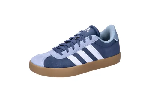 adidas Kinder Sneaker VL COURT 3.0 K - Sneaker für Kinder, ideal für Alltag und Skateboard-Abenteuer. Robustes Obermaterial aus Wildleder und Synthetik mit abriebfester Gummiaußensohle für Stabilität und Langlebigkeit.