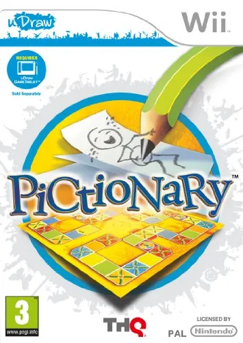 uDraw Pictionary Game für Wii - UK-Import - Spannendes Zeichenspiel für die ganze Familie, fördert Kreativität und Teamarbeit in geselligen Runden.