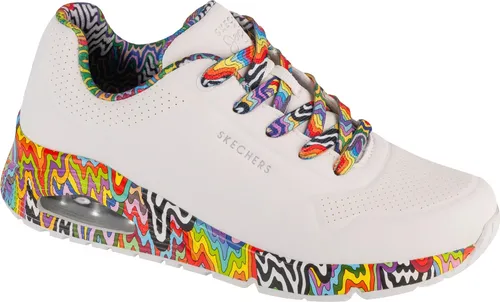 Skechers Sneaker Synthetik - Bequemer Freizeit-Sneaker - Sneaker in Größe 38 mit 5 cm Keilabsatz, aus hochwertigem Synthetik und ideal für den Alltag. Perfekt für lässige Looks und hohen Tragekomfort.
