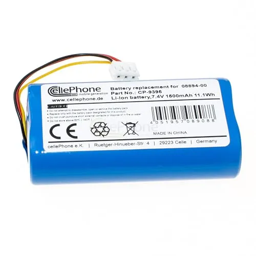 cellePhone mobile generation Akku Li-Ion kompatibel mit Gardena ComfortCut 8893 8895 (Ersatz für 08894-00) - 1500mAh / 7,4V